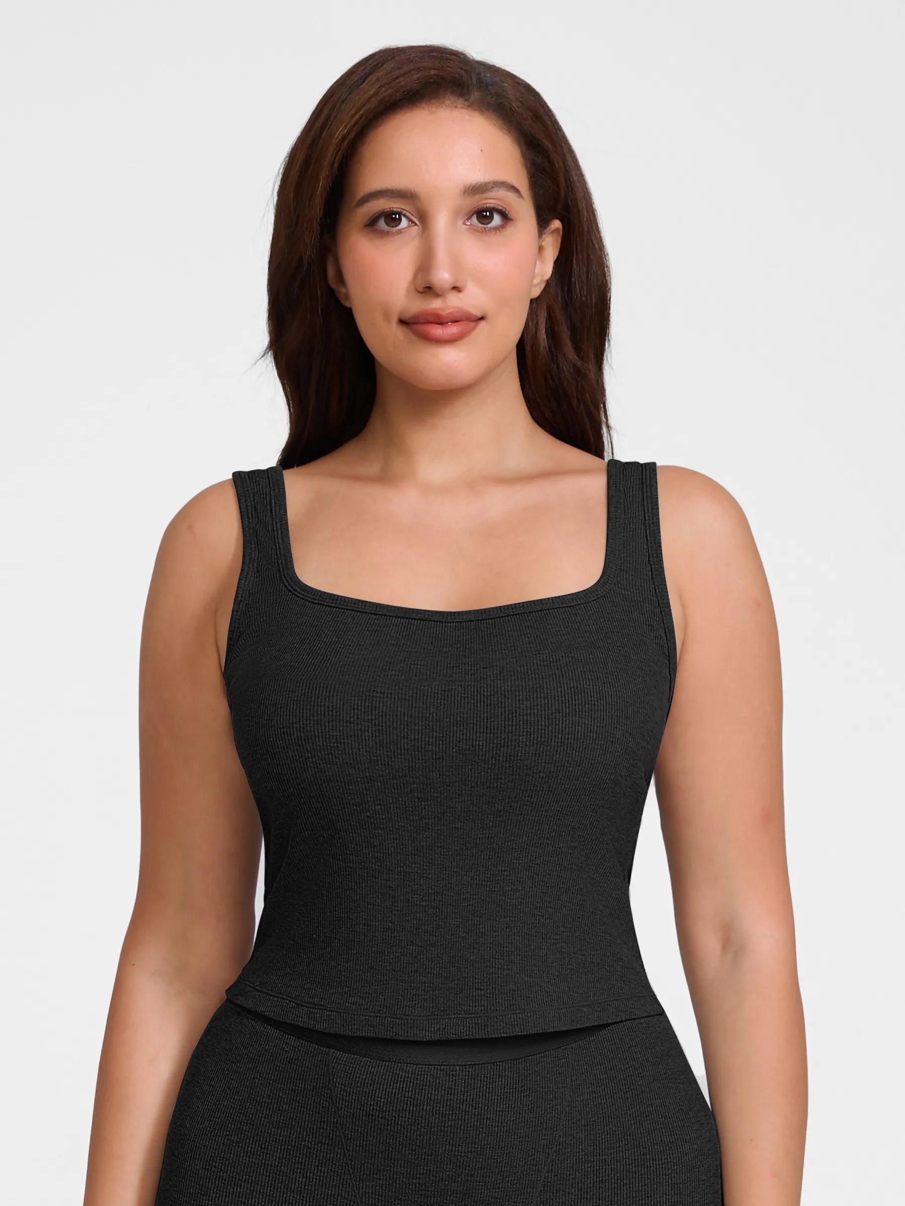 Breathable Ribbed Sleeveless Tank Top