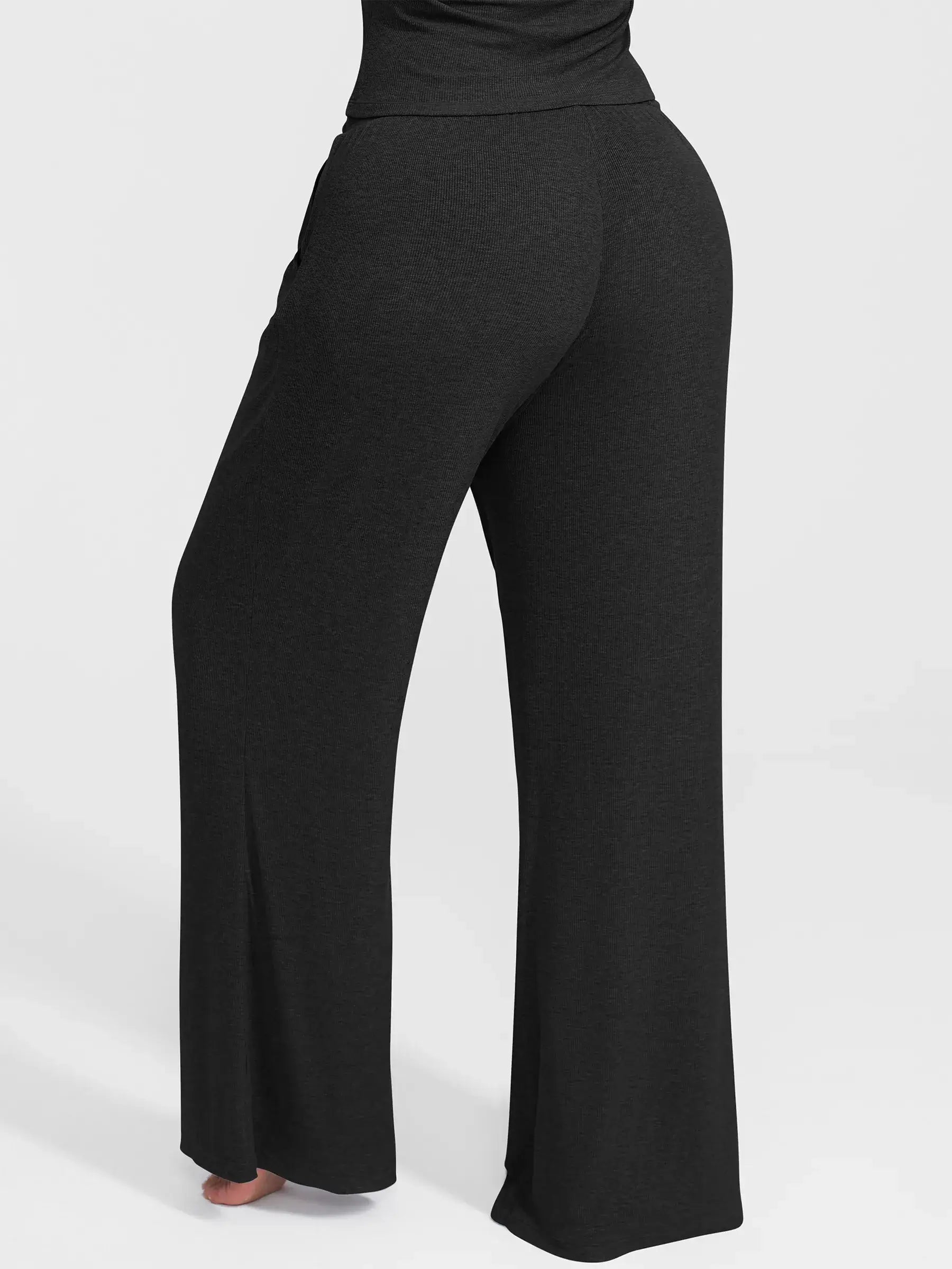 Breathable Ribbed Loungewear Pants