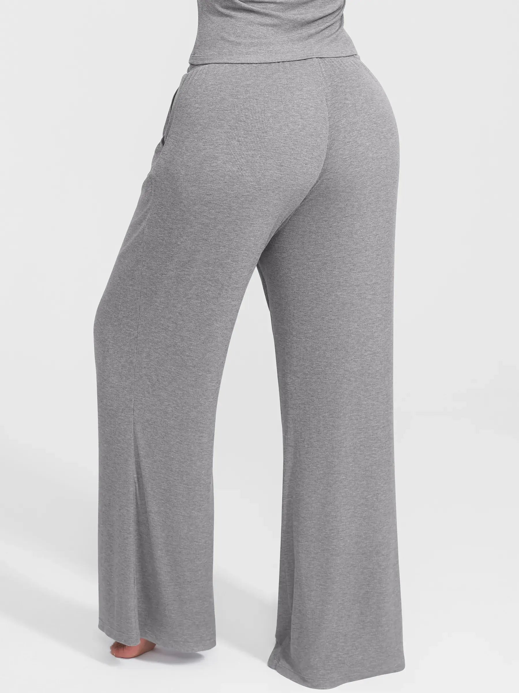 Breathable Ribbed Loungewear Pants