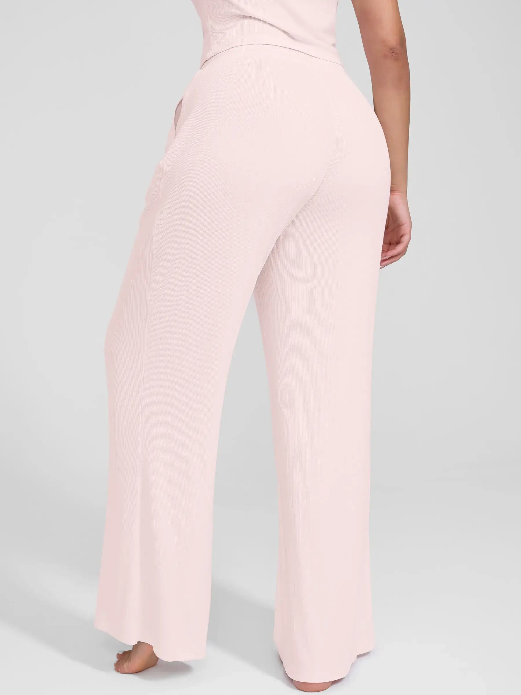 Breathable Ribbed Loungewear Pants