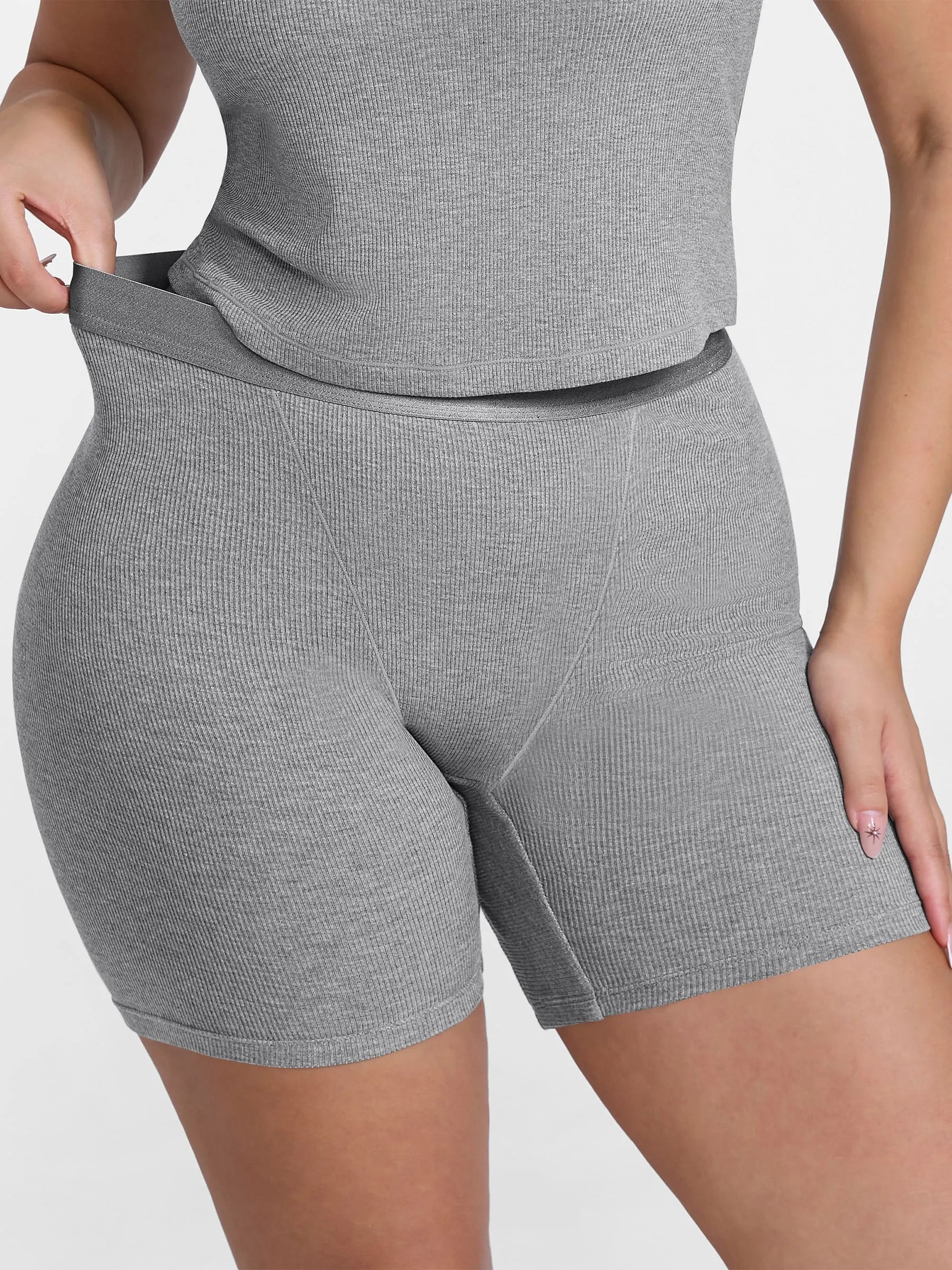 Comfortable Stretchy Mid-Waist Boxer Shorts