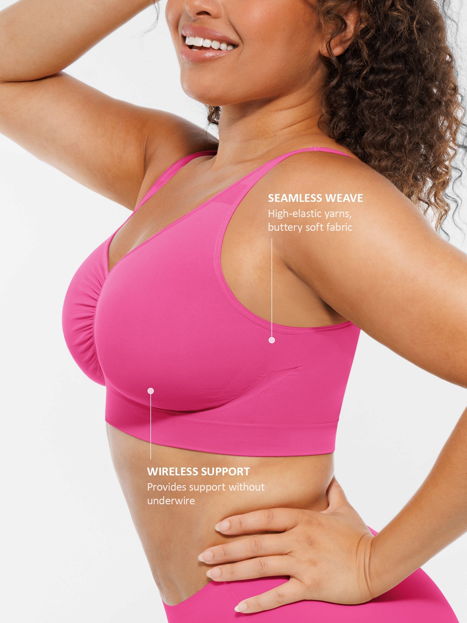 Seamless No Underwire Full Coverage Bra