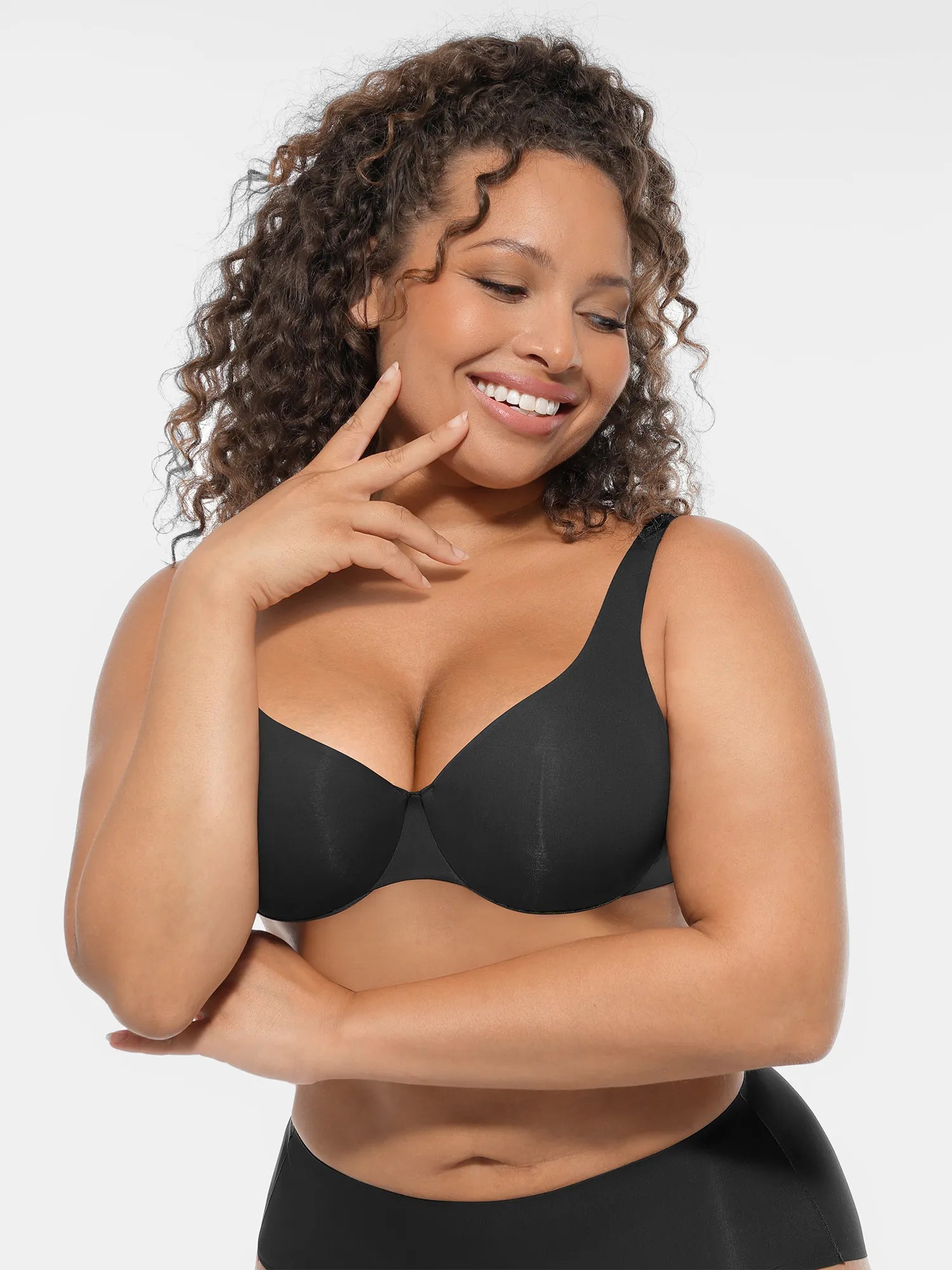 Underwire Adjustable Deep V-neck Bra