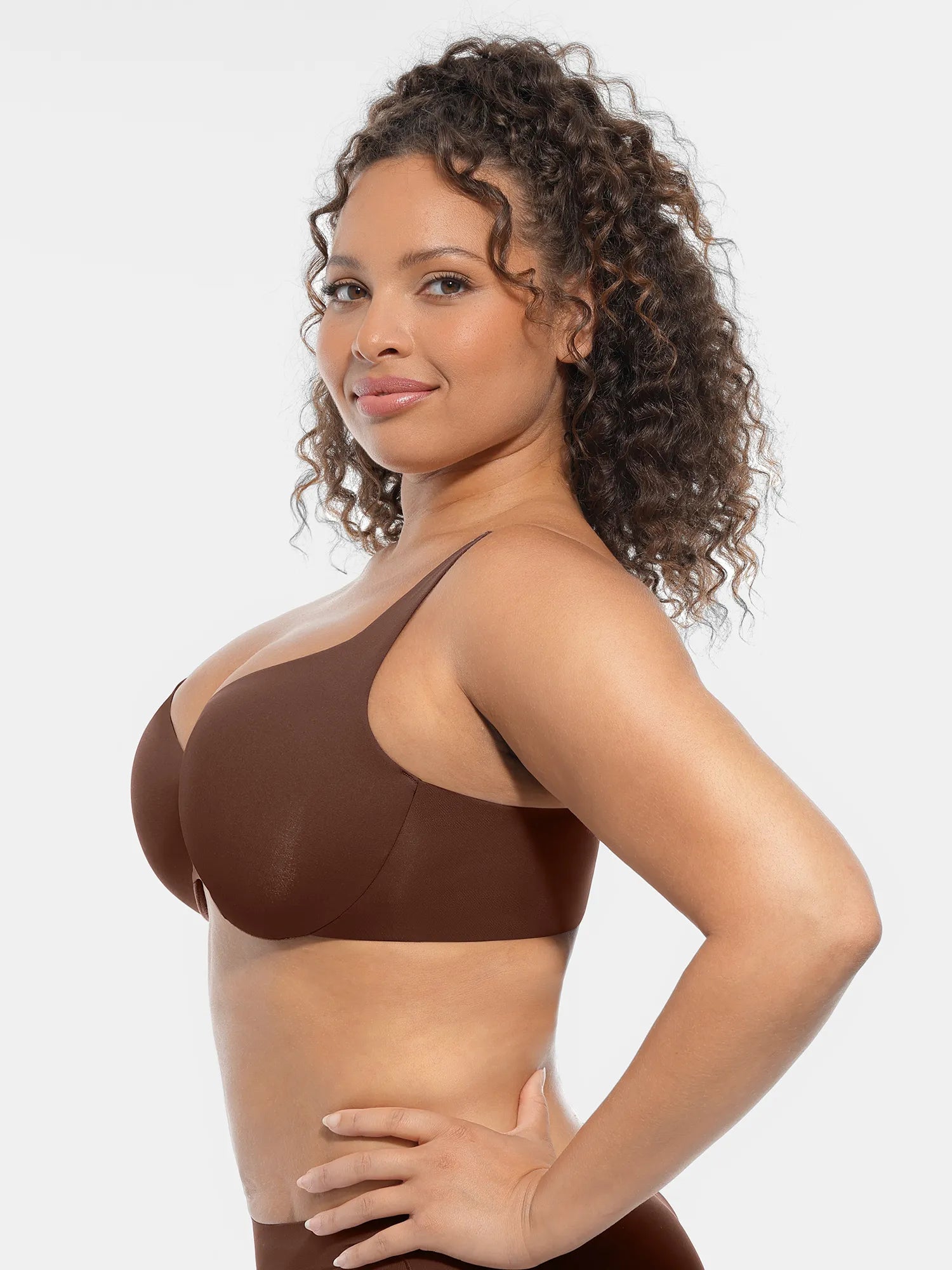 Underwire Adjustable Deep V-neck Bra