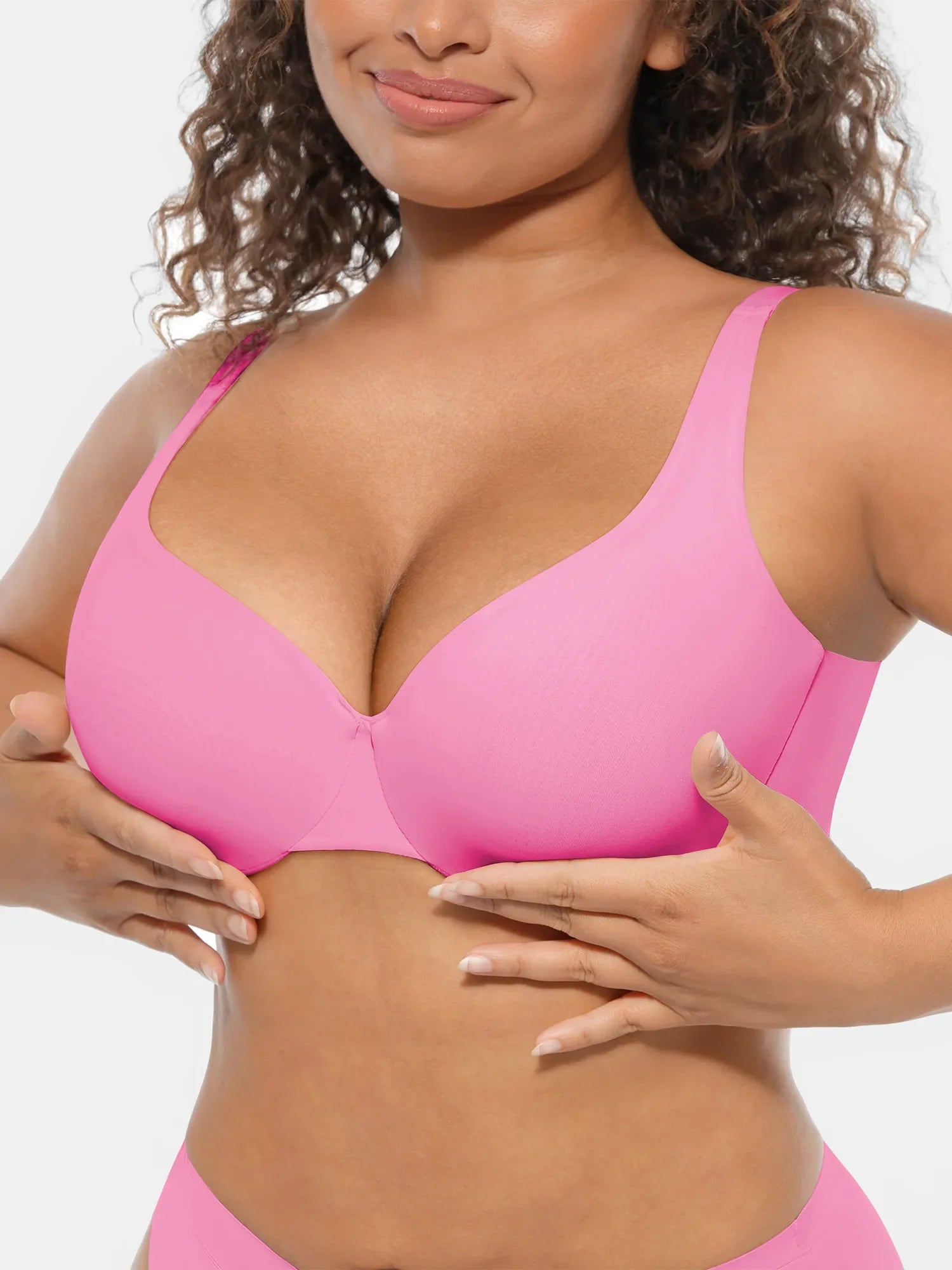 Underwire Adjustable Deep V-neck Bra
