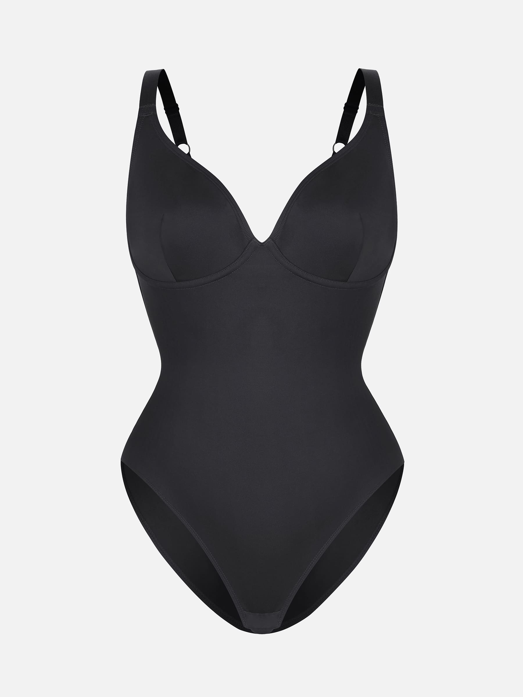 V-Neck Tummy Control Sculpt Bodysuit