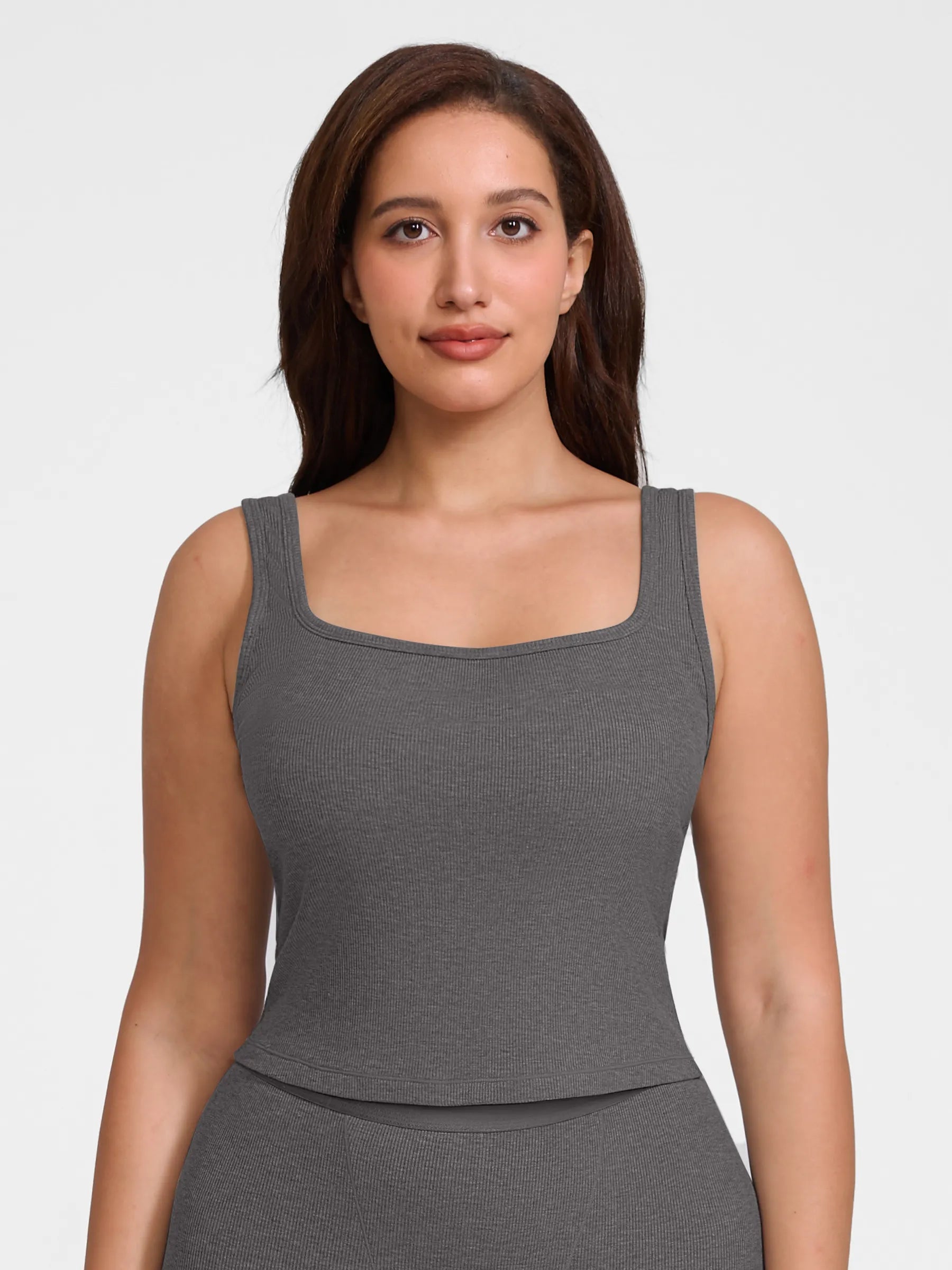 Breathable Ribbed Sleeveless Tank Top