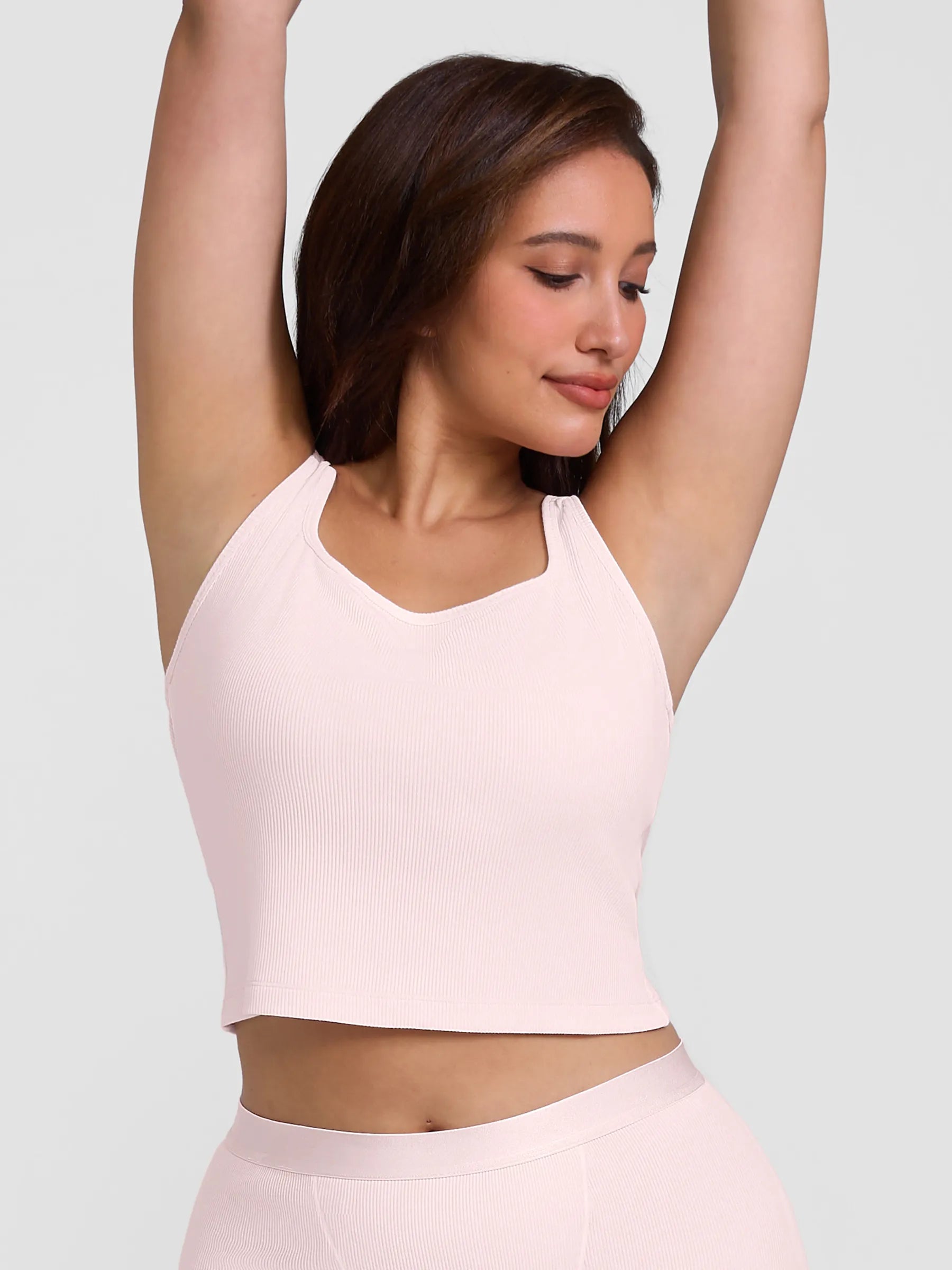 Breathable Ribbed Sleeveless Tank Top