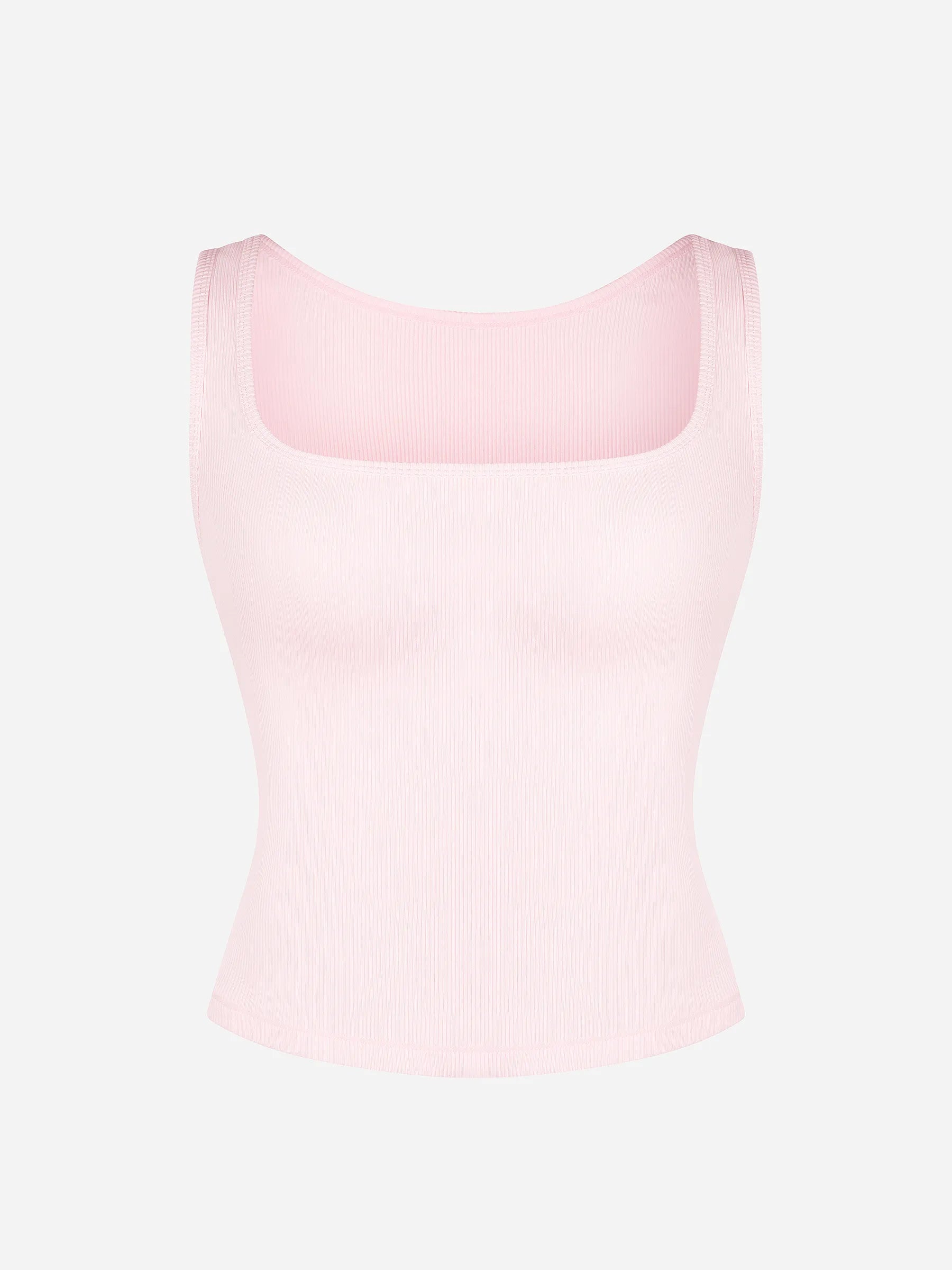Breathable Ribbed Sleeveless Tank Top