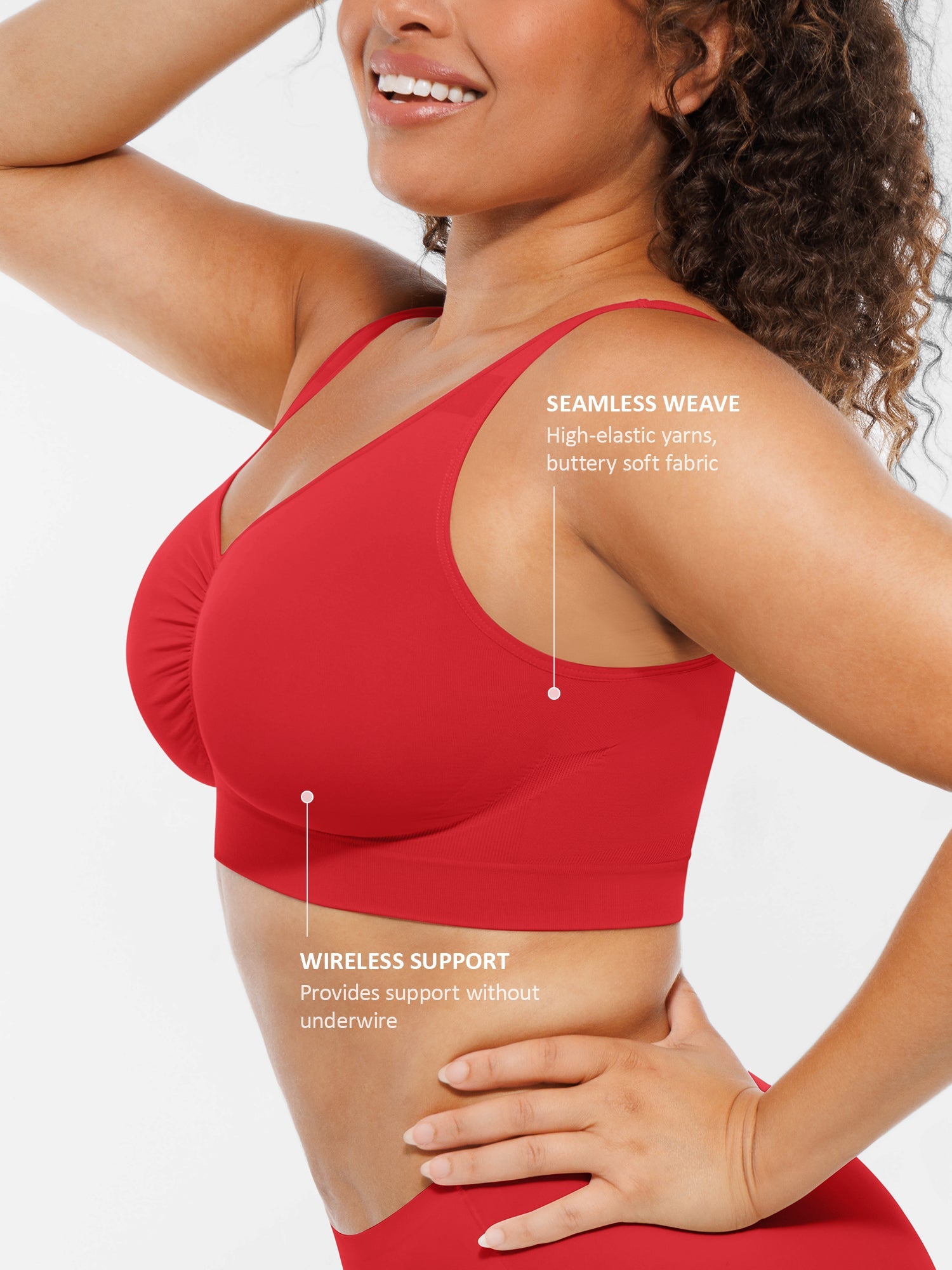 Seamless No Underwire Full Coverage Bra