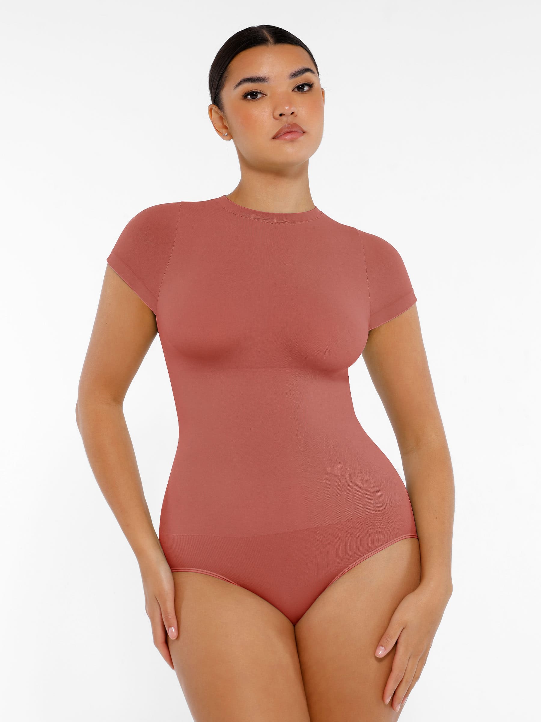 Crew Neck Seamless Soft Everyday Bodysuit
