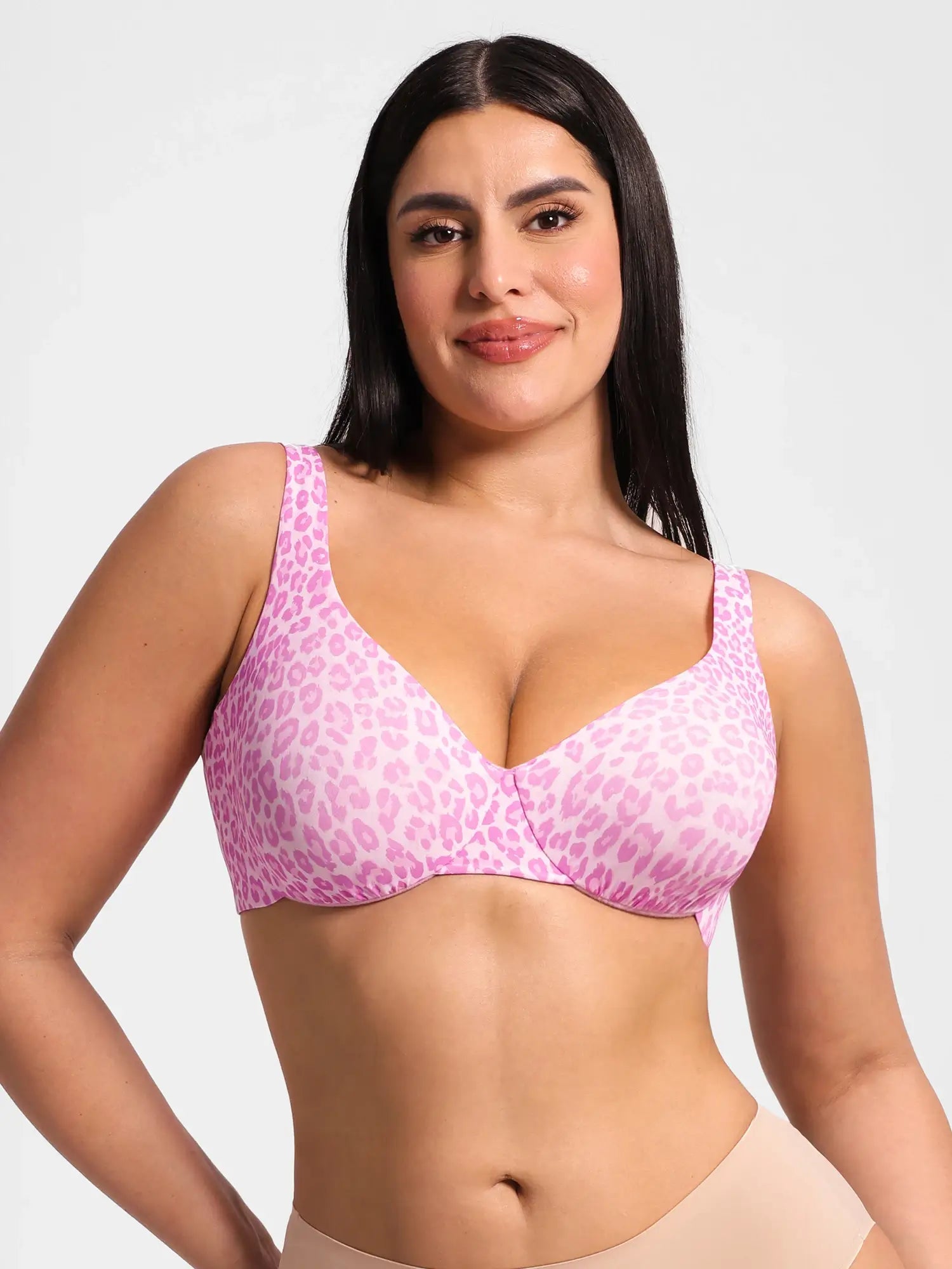 Underwire Adjustable Deep V-neck Bra