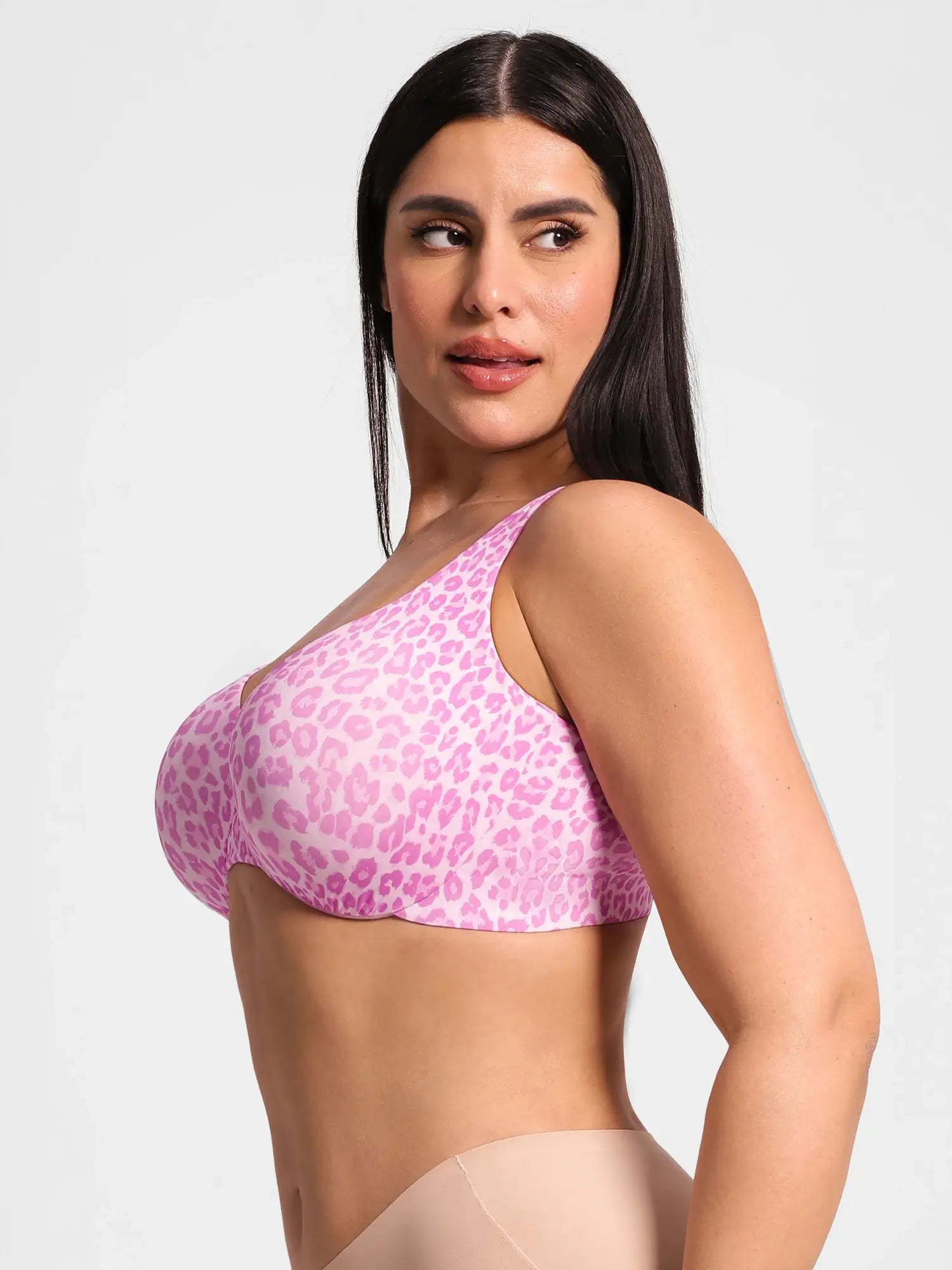 Underwire Adjustable Deep V-neck Bra