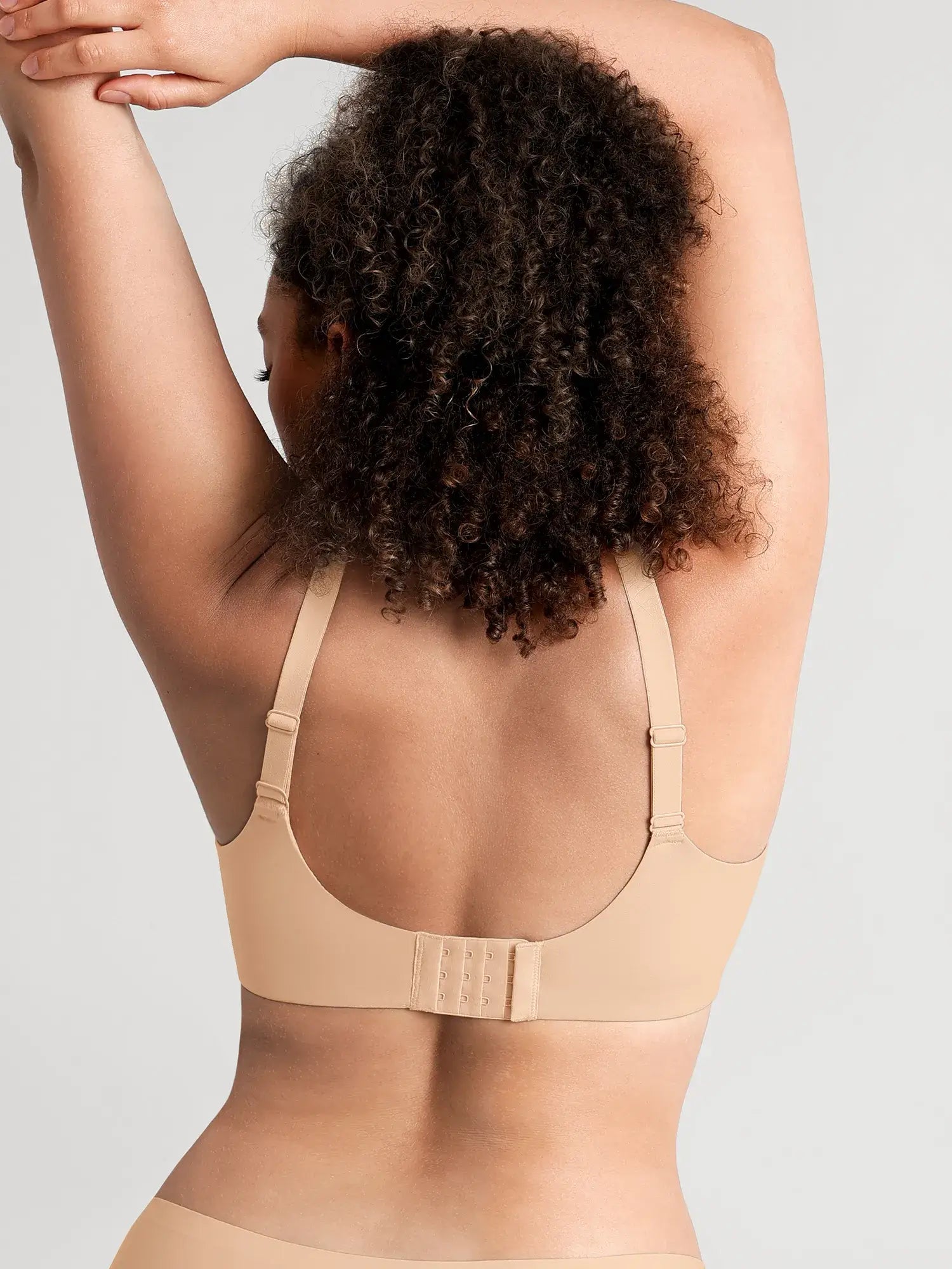 Unlined Minimizer Bra with Sheer V-Neck