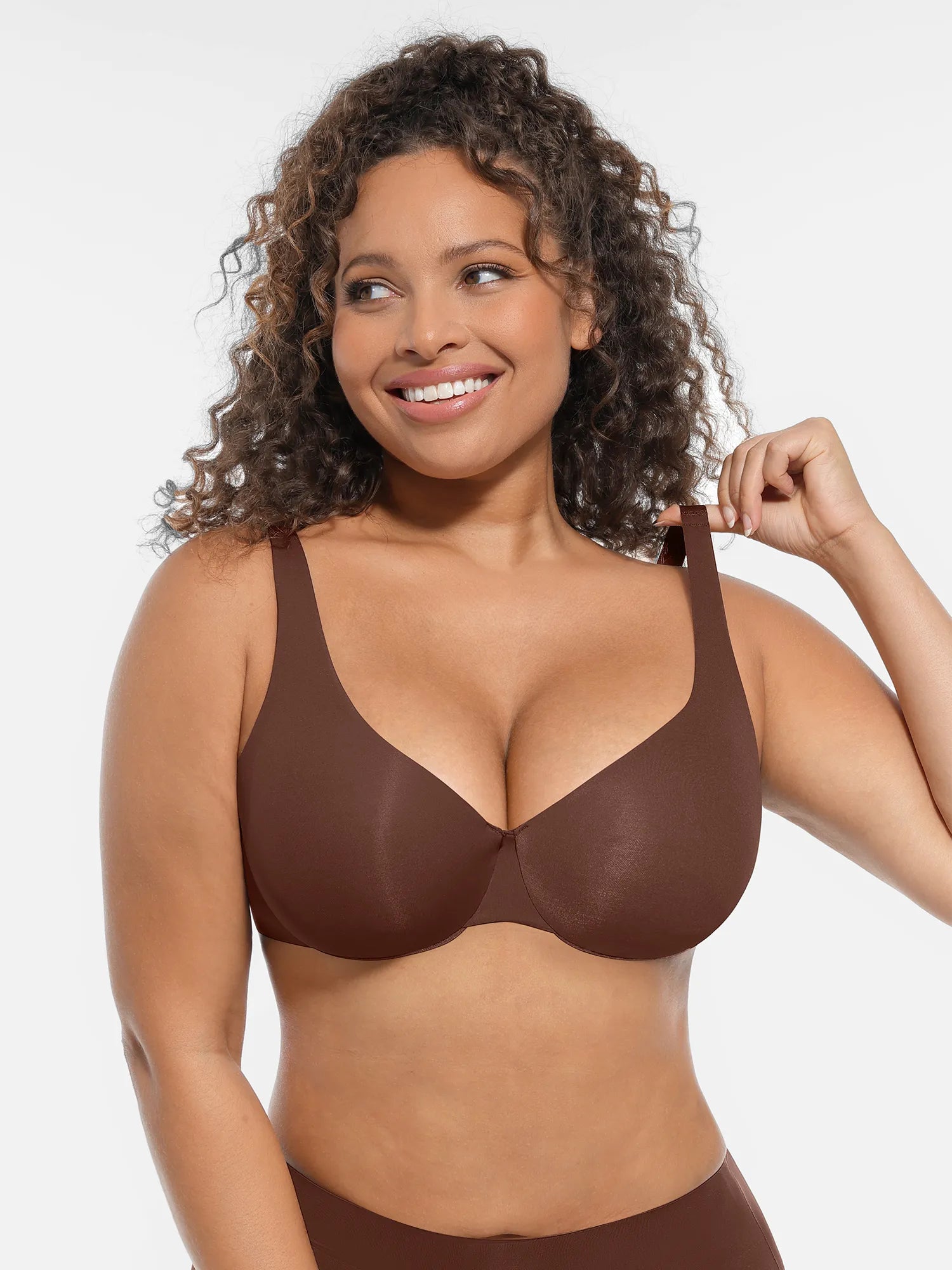 Underwire Adjustable Deep V-neck Bra