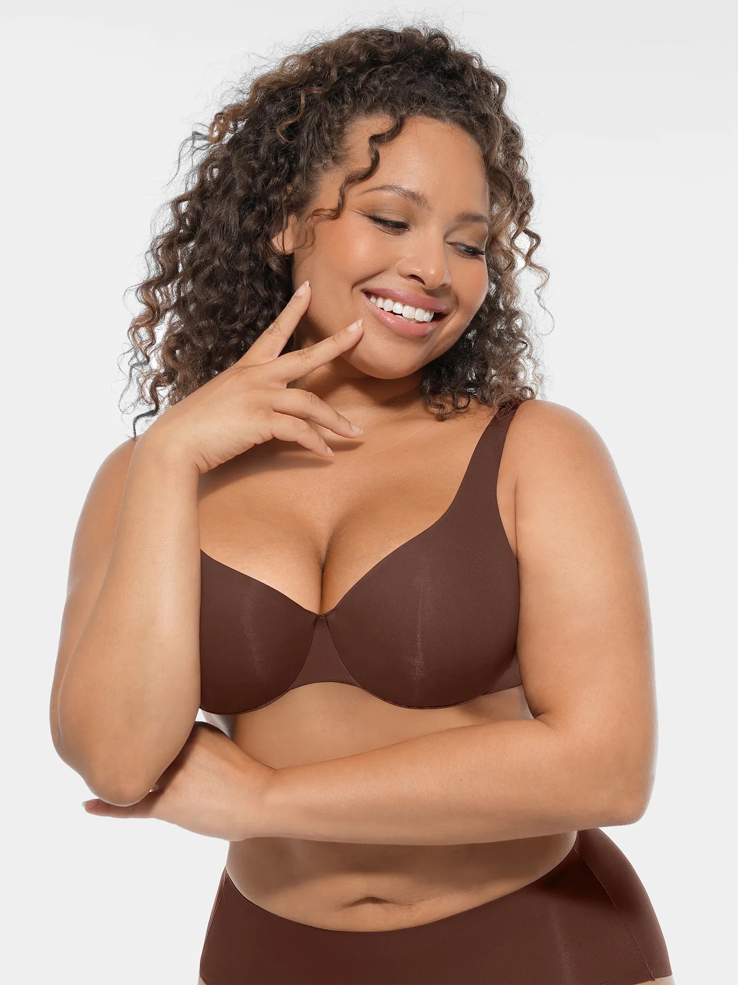 Underwire Adjustable Deep V-neck Bra
