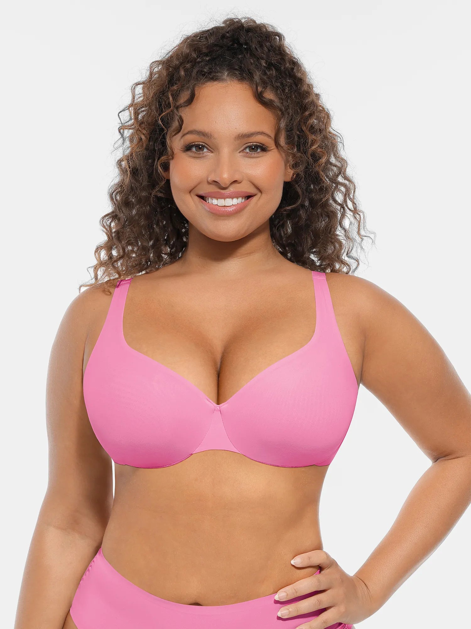 Underwire Adjustable Deep V-neck Bra