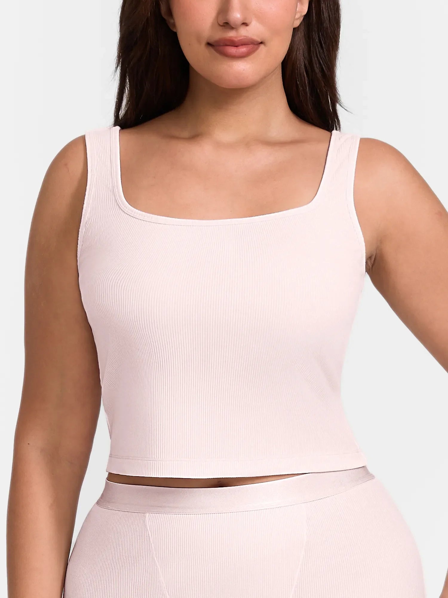 Breathable Ribbed Sleeveless Tank Top